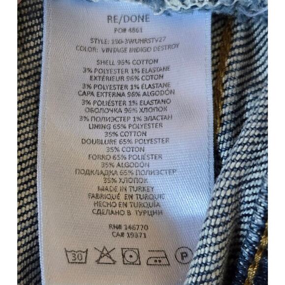 RE/DONE 70s Ultra High Rise Stove Pipe Jeans - Picture 8 of 16